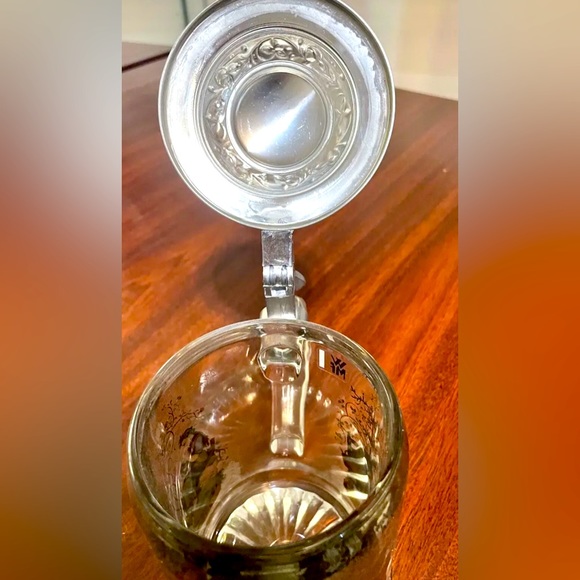 Vintage Alwe Germany The Four Seasons Lidded Beer Stein With Sticker Stunning - Picture 5 of 11